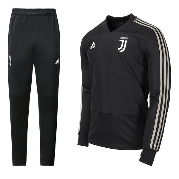 Chandal Niños Juventus 2018-2019 Negro Gris